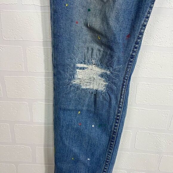 Serenade men’s Jeans size 36 skinny jeans paint splatter - Picture 4 of 16